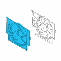 OEM 2015 BMW 328d Fan Shroud Diagram - 17-42-7-640-650