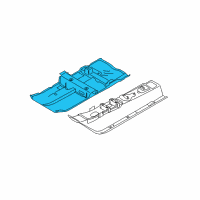 OEM 2013 Nissan Juke Floor Front Diagram - G4321-1KDEA