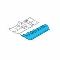 OEM Nissan Juke Floor Front, Center Diagram - G4310-1KAMB