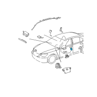 OEM 2011 Lexus LS460 Sensor, Side Air Bag Diagram - 89831-33010