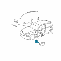 OEM 2015 Lexus LX570 Spiral Cable Sub-Assembly Diagram - 84306-50210