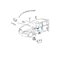 OEM Lexus LS460 Computer Assy, Air Bag Diagram - 89170-50560