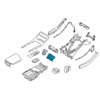 OEM 2021 Hyundai Palisade Complete-Console Floor Switch Diagram - 93300-S8020-VCS