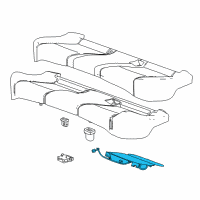 OEM 2017 Chevrolet Cruze Seat Cushion Heater Diagram - 13599923