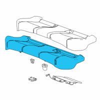 OEM 2019 Chevrolet Cruze Seat Cushion Pad Diagram - 84282995