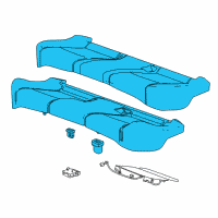 OEM 2016 Chevrolet Cruze Seat Cushion Pad Diagram - 23457098