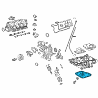 OEM 2014 Lexus LS460 Pan Sub-Assy, Oil, NO.2 Diagram - 12102-38031