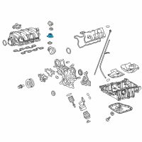 OEM 2013 Lexus IS F Housing, Oil Filler Cap Diagram - 12185-38020