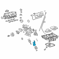 OEM 2016 Lexus LS600h Bracket, Oil Filter Diagram - 15677-38020