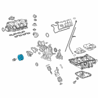 OEM 2008 Lexus LS600h Pulley, Crankshaft Diagram - 13470-38020