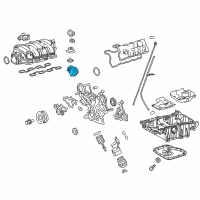 OEM Lexus LS600h Motor Assembly, Cam Timing Diagram - 13090-38012