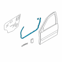 OEM 2004 Infiniti I35 Weatherstrip-Front Door, RH Diagram - 80830-2Y000