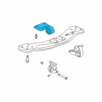 OEM 2003 Jeep Liberty INSULATOR-Transmission Support Diagram - 52059324AA