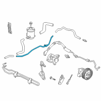 OEM Honda Odyssey Pipe B, Power Steering Return (10MM) Diagram - 53779-S0X-A00