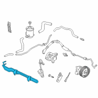 OEM 2002 Honda Odyssey Cooler, Power Steering Oil Diagram - 53765-S0X-A00