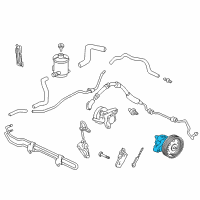 OEM 2001 Honda Odyssey Pump Sub-Assembly, Power Steering Diagram - 56110-P8F-A01