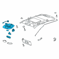 OEM 2018 Chevrolet Spark Dome Lamp Assembly Diagram - 42340974