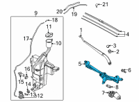 OEM 2022 Kia K5 Linkage Assembly-WINDSHI Diagram - 98120L2000