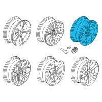 OEM 2015 BMW X1 Light Alloy Rim Diagram - 36-11-6-789-146