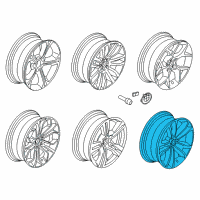 OEM BMW X1 Disc Wheel, Light Alloy, Bright-Turned Diagram - 36-11-6-850-293