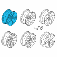 OEM 2014 BMW X1 Light Alloy Rim Diagram - 36-11-6-789-143