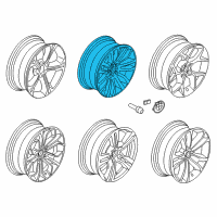 OEM 2015 BMW X1 Light Alloy Rim Diagram - 36-11-6-789-144