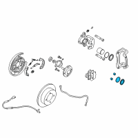 OEM 2005 Kia Optima Seal Kit-Rear Disc Brake Diagram - 5830338A10