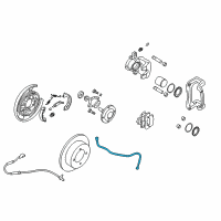 OEM 2006 Hyundai Azera Hose-Brake Diagram - 58744-3L001