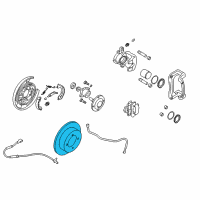 OEM 2008 Kia Amanti Disc-Rear Brake Diagram - 584113L010