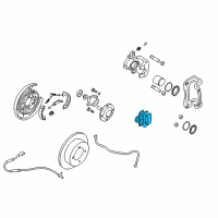 OEM Hyundai Azera Rear Disc Brake Pad Kit Diagram - 58302-3LA20