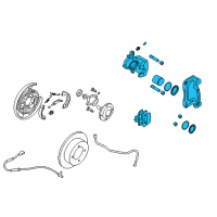 OEM Hyundai Sonata Brake Assembly-Rear Wheel, LH Diagram - 58210-3L200