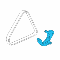 OEM 2006 Honda Civic Tensioner, Auto Diagram - 31170-RNA-A04