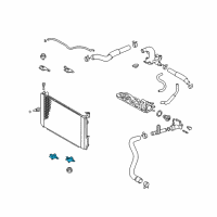 OEM Toyota Radiator Lower Bracket Diagram - 16506-0A010