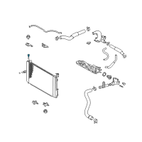 OEM Toyota Highlander Radiator Assembly Plug Diagram - 16417-20290