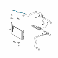 OEM Toyota Highlander Overflow Hose Diagram - 16377-20140