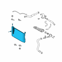 OEM 2005 Lexus RX330 Radiator Assembly, No.2 Diagram - 16041-0A412