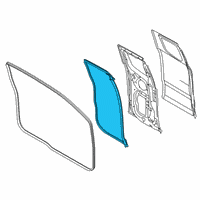 OEM 2022 Ford Ranger Door Weatherstrip Diagram - EB3Z-2125325-A