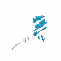 OEM 2006 Lincoln LS Column Assembly Diagram - 6W4Z-3C529-AA