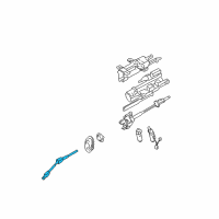 OEM 2001 Lincoln LS Lower Shaft Diagram - 5W4Z-3B676-AA