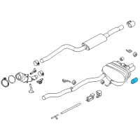 OEM 2015 BMW 528i xDrive Tailpipe Trim, Black Chrome Diagram - 18-30-8-511-729