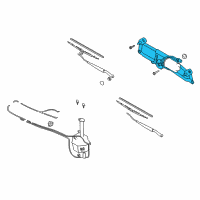 OEM 2003 Hyundai Elantra Link Assembly-Windshield Wiper Diagram - 98120-2D000