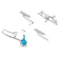 OEM 2003 Hyundai Elantra Reservoir Assembly-Windshield Washer Diagram - 98620-2D000--DS