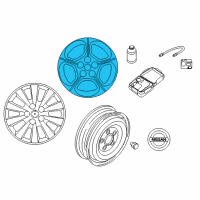 OEM Nissan Leaf Aluminum Wheel Diagram - 40300-3NF3E