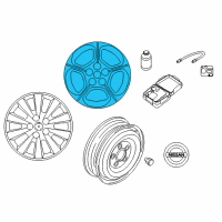OEM 2014 Nissan Leaf Aluminum Wheel Diagram - 40300-3NF3E