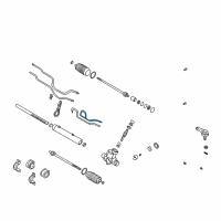 OEM 2005 Kia Rio Pipe-Pressure, Lt Diagram - 0K30B32452