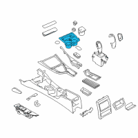 OEM 2015 BMW M235i xDrive Storage Compartment., Centre Console, Front Diagram - 51-16-9-207-320