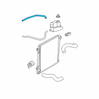 OEM 2003 Ford Explorer Overflow Hose Diagram - 1L2Z-8075-AA