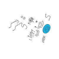 OEM Lincoln MKX Rotor Diagram - 7U2Z-1V125-DC