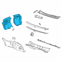 OEM 2013 Cadillac XTS Insulator Diagram - 22952197