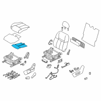 OEM Nissan Rogue Heater Unit-Front Seat Cushion Diagram - 87335-7FB9A